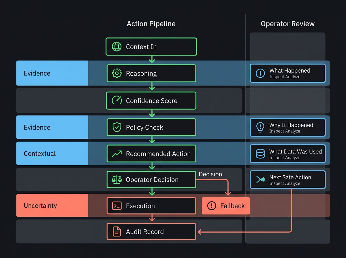 Diagram illustration for explainable AI operations.